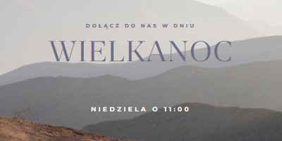 Dołącz do nas w Niedzielę Wielkanocną gray modern-simple