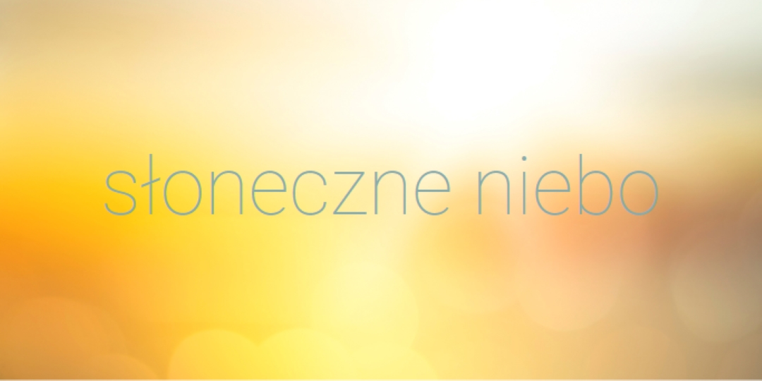 Słoneczne niebo yellow modern-simple
