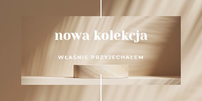 Świeże drewno brown modern-simple