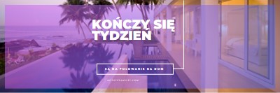 Zatrzymaj się na ucieczkę purple modern-bold