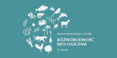 Świętuj Światowy Dzień Różnorodności Biologicznej blue modern-simple