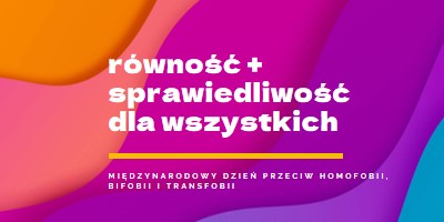 Honor Międzynarodowy Dzień Przeciw Homofobii purple modern-bold