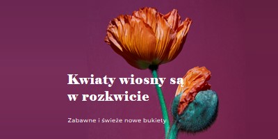 Świeże kwiaty purple modern-simple