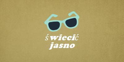 Świecić jasnym słońcem green vintage-retro