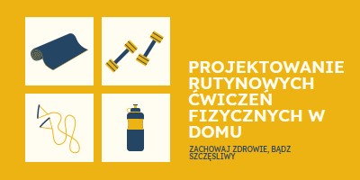 Zdrowe i szczęśliwe yellow modern-bold