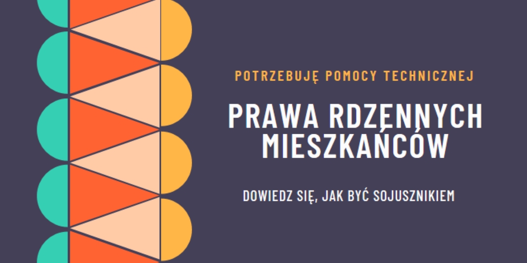 Wspieranie praw rdzennych mieszkańców blue modern-color-block