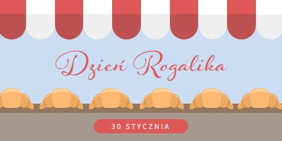 Dzień Rogalika blue whimsical-color-block