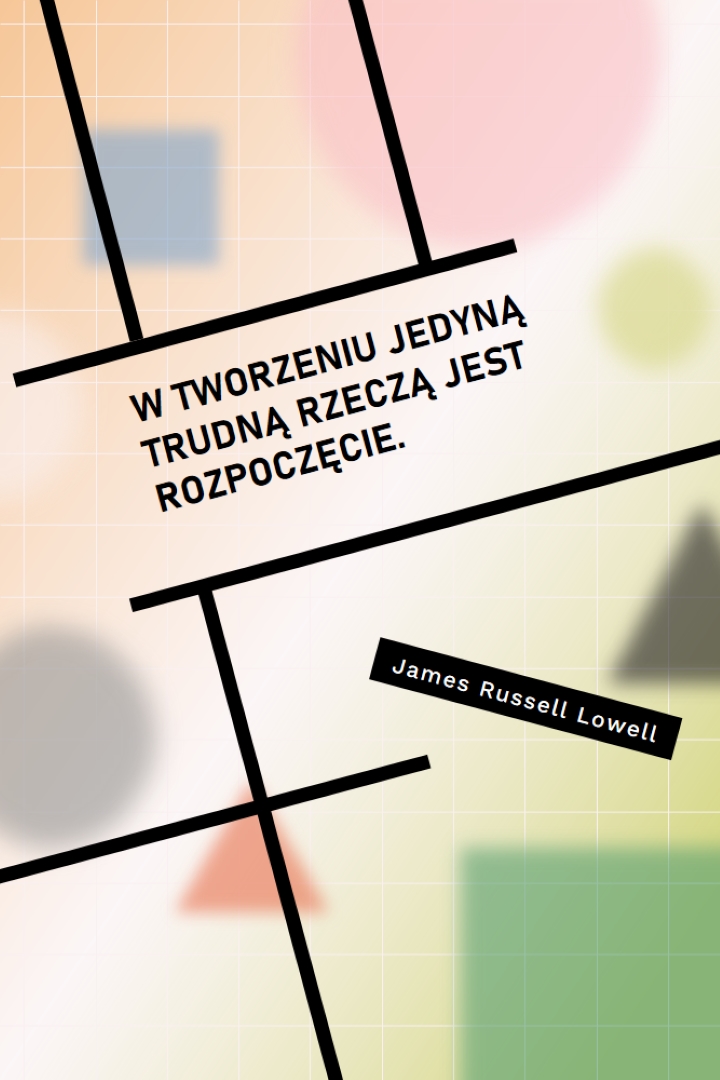Ufaj procesowi orange modern-geo-&-linear