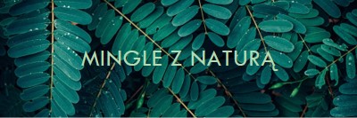 Mingle z naturą green modern-simple