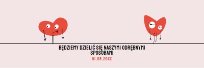 Będzie nasze oddzielne sposoby pink whimsical-line