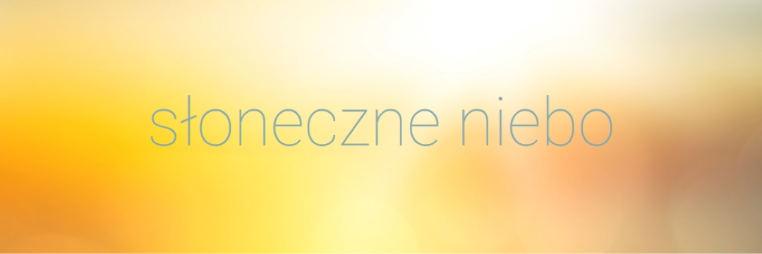 Słoneczne niebo yellow modern-simple