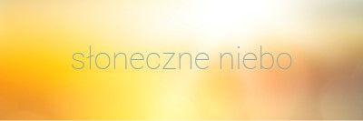 Słoneczne niebo yellow modern-simple