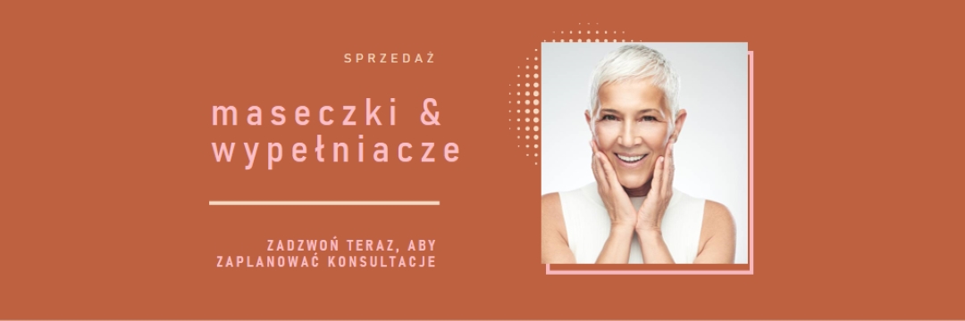 Sprzedaż maseczek i wypełniaczy orange modern-geometric-&-linear