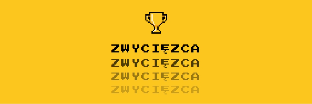Życie trofeum yellow vintage-retro