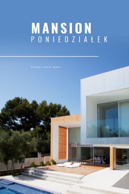 Dwór w poniedziałki blue modern-simple