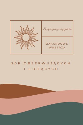 20k obserwujących i liczących pink organic-boho