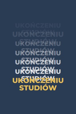 Wiele uroczystości ukończenia szkoły blue modern-bold