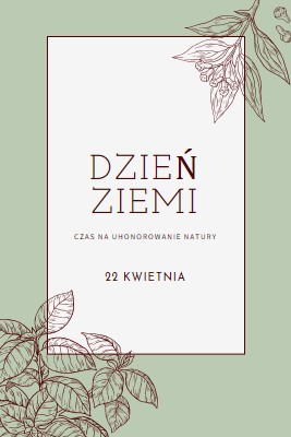 Masz na myśli świat dla mnie green vintage-botanical