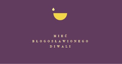 Błogosławieństwa Diwali purple modern-simple