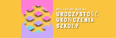 Dołącz do uroczystości ukończenia szkoły yellow whimsical-color-block