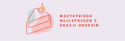 Kawałek wszystkiego najlepszego z okazji urodzin purple whimsical-line