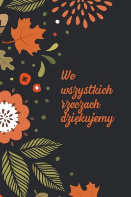 Dziękujemy black vintage-botanical