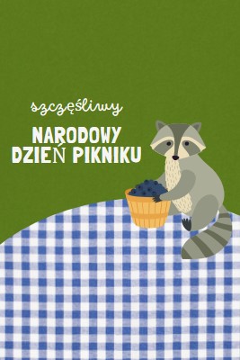 Szczęśliwego Narodowego Dnia Pikniku green whimsical-color-block