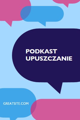 Podkast upuszcza się teraz blue modern-color-block