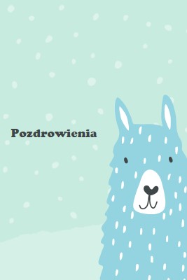 Pozdrowienia green whimsical-color-block