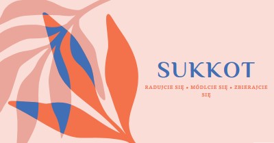 Radość to Sukkot pink organic-simple