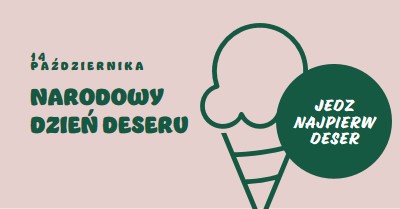 Narodowy Dzień Deseru pink vintage-retro