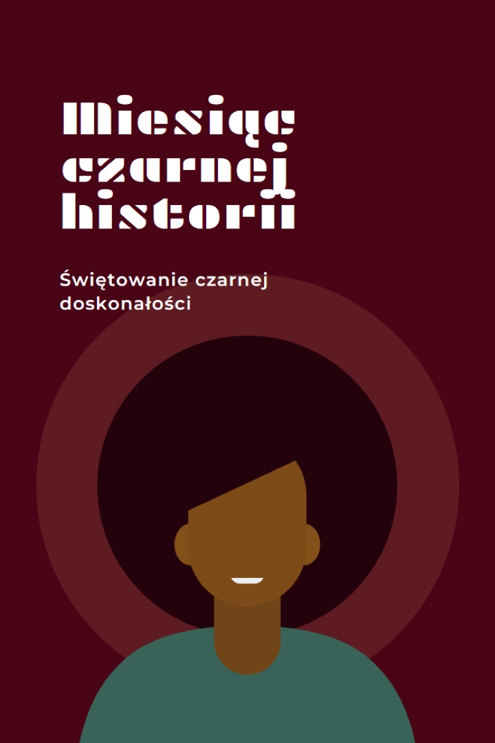 Obchody miesiąca czarnej historii red modern-color-block