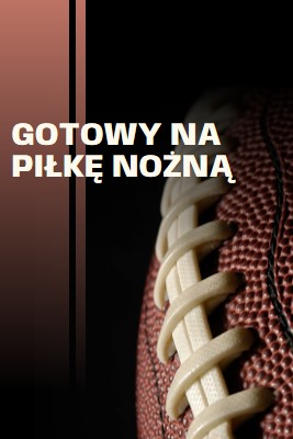 Gotowy na piłkę nożną brown modern-simple