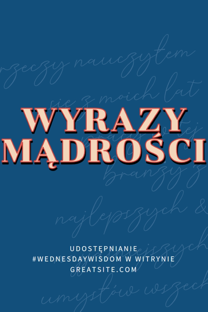 Word do mądrych blue modern-simple