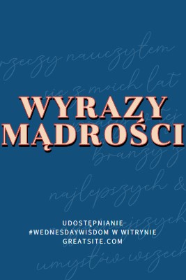 Wyraz dla mądrych blue modern-simple