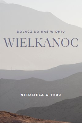 Dołącz do nas w Niedzielę Wielkanocną gray modern-simple