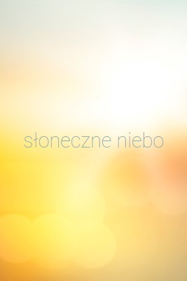 Słoneczne niebo yellow modern-simple