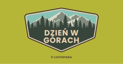 Czas wspinaczki green vintage-retro