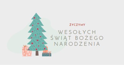 Życząc wesołych Świąt Bożego Narodzenia pink whimsical-color-block