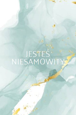 Jesteś niesamowity blue modern-simple