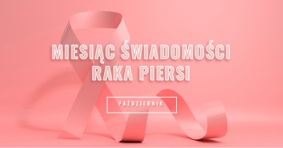 Świadomość raka piersi pink modern-bold