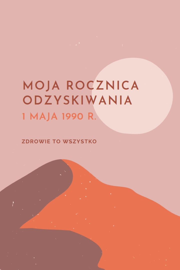 Moja rocznica odzyskiwania pink organic-boho