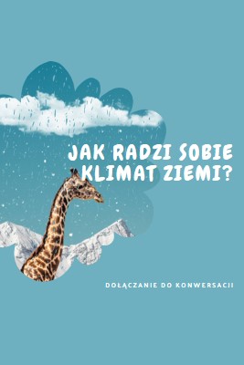 Porozmawiajmy o zmianach klimatu blue whimsical-color-block