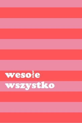 Wszystko jest wesołe pink modern-bold