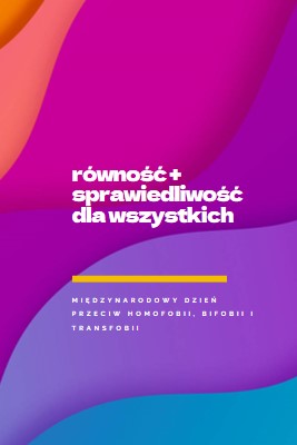 Honor Międzynarodowy Dzień Przeciw Homofobii purple modern-bold