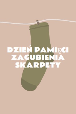 Dzień Pamięci Zagubienia Skarpety brown whimsical-color-block