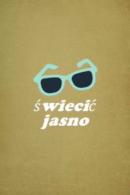 Świecić jasnym słońcem green vintage-retro