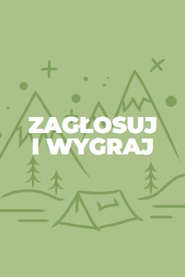 Zagłosuj i wygraj green whimsical-line