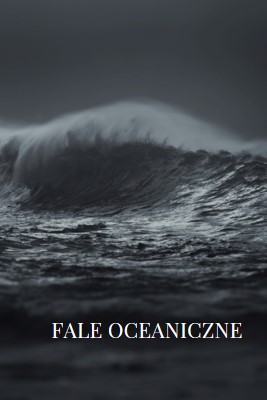 Ciemne fale oceaniczne gray modern-simple