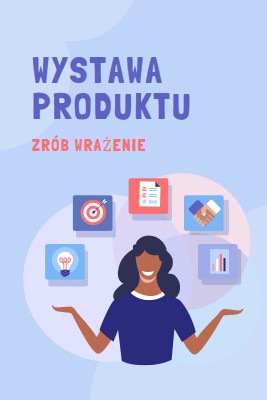 Wystawa produktów blue whimsical-color-block